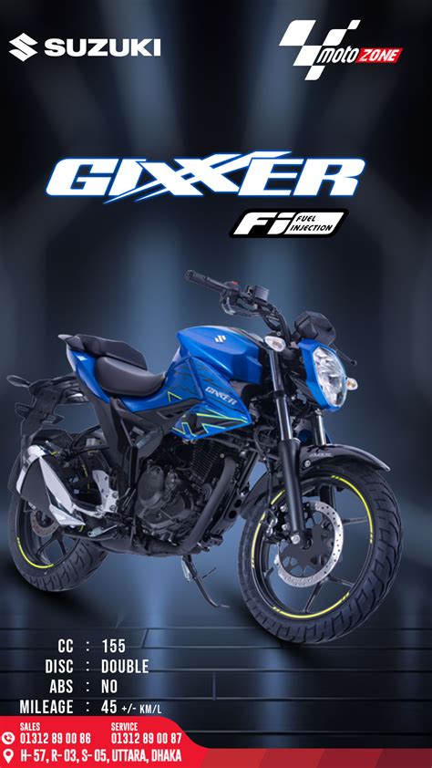 Gixxer FI Disc V4 Black Moto Zone Limited