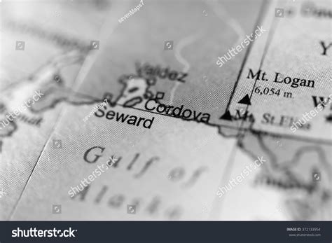 Closeup Cordova Alaska On Political Map Stock Photo 372133954 | Shutterstock