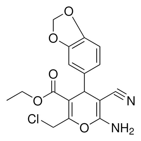 Et Amino Benzodioxol Yl Cl Methyl Cyano H Pyran