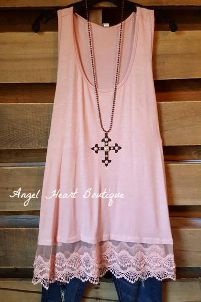 Extender Slip On Tank Tunic Pink Fashion Plus Size Lace Dress Women