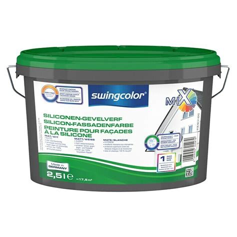 Swingcolor Mix Siliconen Gevelverf Mengkleur Basis 2 5 L Mat BAUHAUS