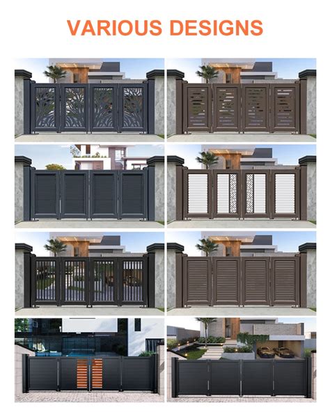 Jhr Modern Simple Steel Folding Gate Design Philippines Aluminium Gates ...