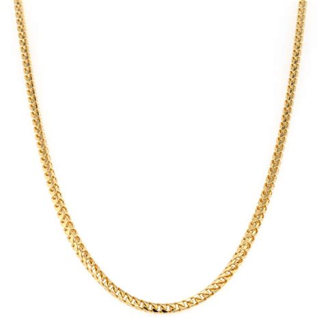 18k Yellow Gold Franco 2mm 20 Chain Necklace