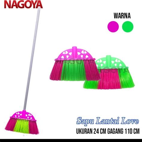 Jual Sapu Plastik Nylon Nilon Nagoya Love Broom Floor Sapu Pembersih