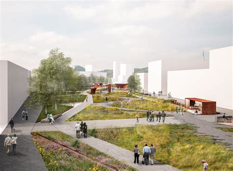 Visualisation Of The Proposed Westlink Park On The Belfast Green Loop