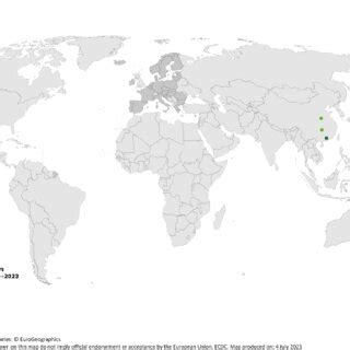 Geographic distribution of human A(H3N8) cases, 2022-2023 (source: ECDC ...