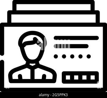 Digital Eye Kyc Line Icon Vector Illustration Stock Vector Image Art