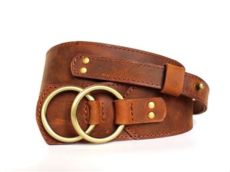 Lovely Brown Leather Belt Women Wide Waist Belt Leather Etsy