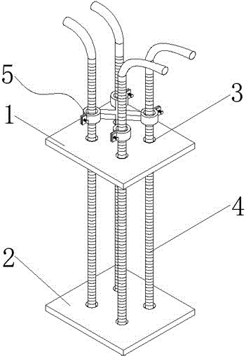 一种独立基础预埋地脚螺栓定位装置的制作方法