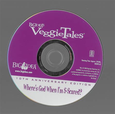 Veggietales Wgwis 10th Anniversary 2003 Dvd Disc By Videogamefan15 On