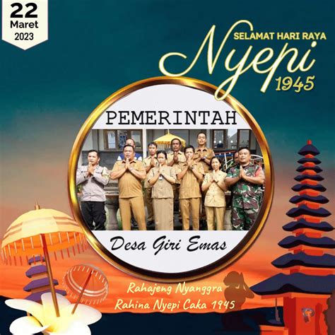 Selamat Hari Raya Nyepi Tahun Saka Tahun Website Desa Giri Emas