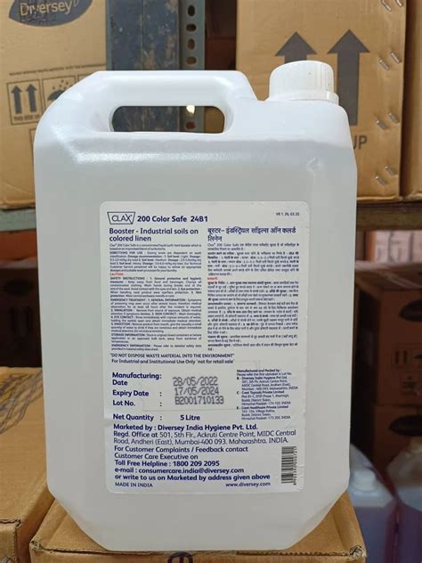 Liquid Diversey Clax S New Improved Litre Surfactant Booster