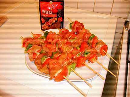 Recette De Brochettes De Poulet Cajun Avant Cuisson