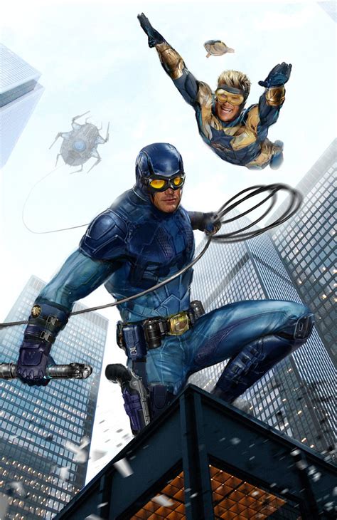 Comics Forever, Booster Gold & Blue Beetle //artwork by John...