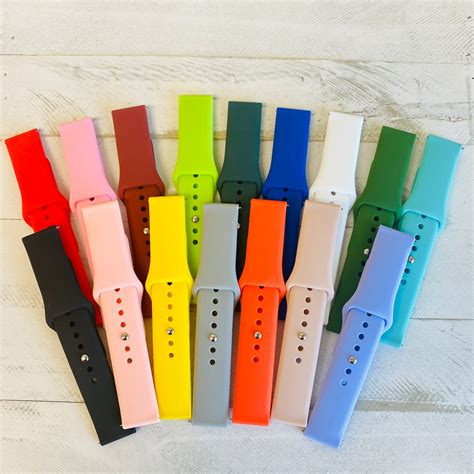 Solid Color Silicone Band For Samsung Watch Fancy Bands