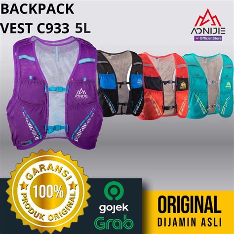 Jual AONIJIE C933 Hydration Backpack 5L Trail Marathon Running Original