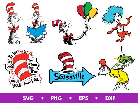 Dr Seuss SVG Dr Seuss Svg Files for Cricut and Silhouette - Etsy Canada