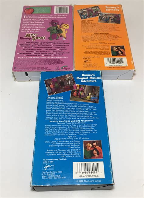 Happy Birthday Barney Vhs Ebay