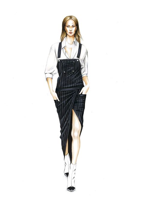 Fashion Illustrations On Behance Fashion Illustration Sketches