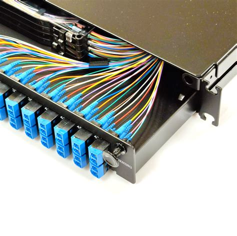 Lanscape Fiber Housing Loaded With Lc Duplex Upc Shuttered Adapters