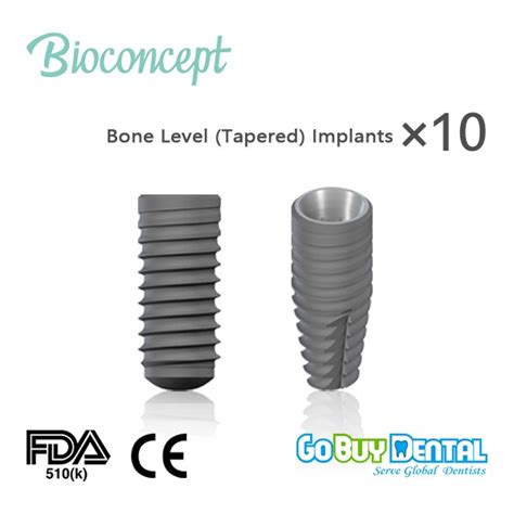 Bioconcept 10pcs Straumann Compatible Bc Bone Leveltapered Implants