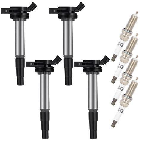 Cciyu Engine Pack 4 Ignition Coils Spark Plugs For Toyota Lexus