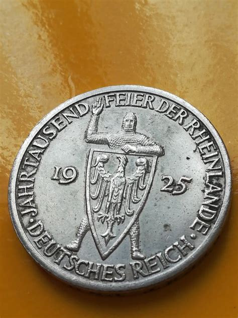 Germany Weimar 3 Reichsmark 1925 A Millenario Rheinland Catawiki