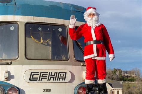 Les trains du Père Noël de retour Riom ès Montagnes 15400