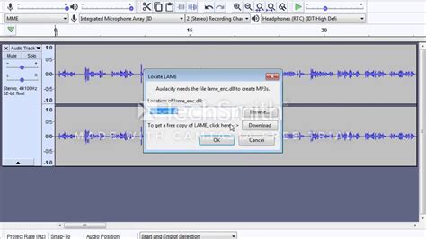 Could Not Open Mp3 Encoding Library Audacity Solved حل مشكلة حفظ