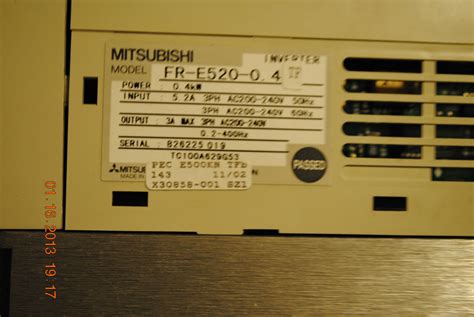 Mitsubishi Fr E520 04 Tf Inverter Ac Speed Drive 200 240v Freqrol E500