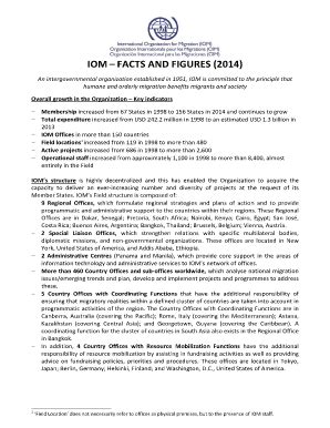 Fillable Online Iom Iom Facts And Figures International Organization