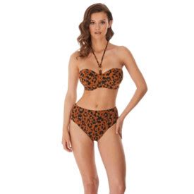 Plavky Vrchn D L Freya Swim Roar Instinct Uw Padded Bandeau Bikini Top