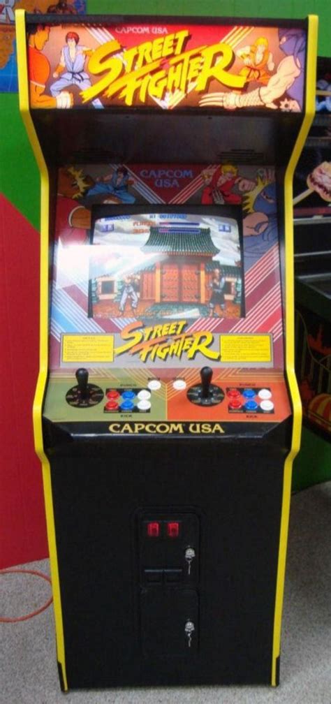 Original Street Fighter arcade cabinet | Street fighter arcade, Arcade ...