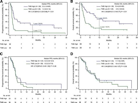 Progression Free A And Overall B Survival In Patients Treated With