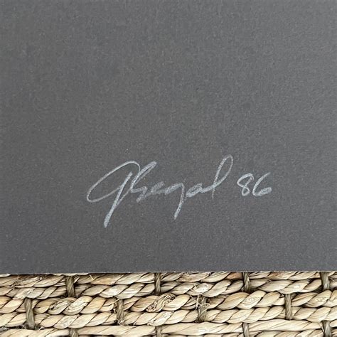 George Segal Reclining Nude Portrait Signed Lithograph