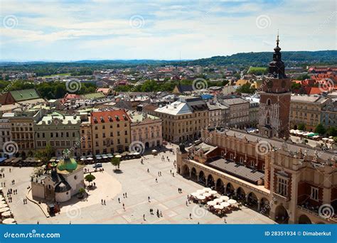 Old town of Cracow stock photo. Image of building, europe - 28351934