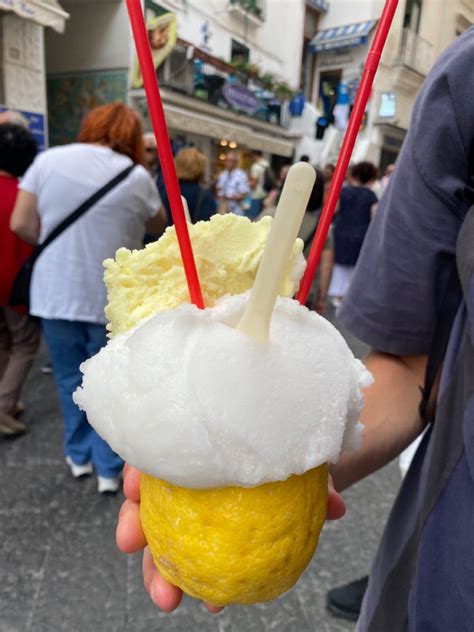 Lemon Sorbet Amalfi Italy In 2022 Lemon Desserts Lemon Sorbet Amalfi