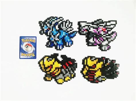 Pokemon Generation 4 Legendaries Perler Dialga Palkia Giratina