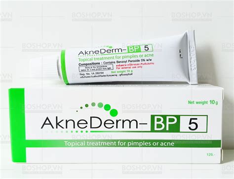 Mua Kem Trị Mụn Trứng Cá Sưng Viêm Berich Aknederm Bp 5 Benzoyl