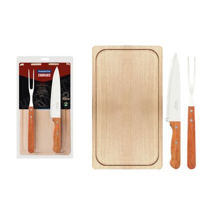 Kit Para Asado Tramontina Con L Minas De Acero Inoxidable Y Mangos De