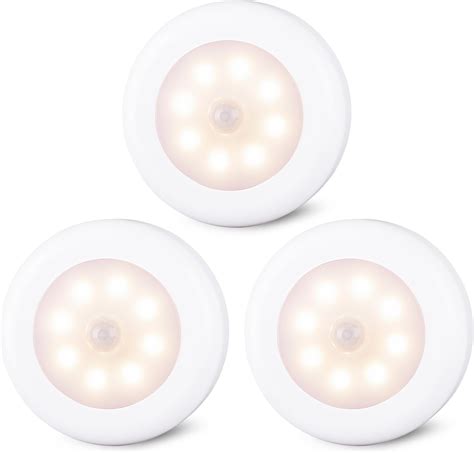 Searik Motion Sensor Lights Battery Operated Led Night Light Safety Lamp Step Lights Under