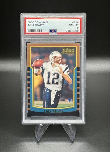 2000 Bowman Tom Brady Rookie Rc PSA 8 EBay