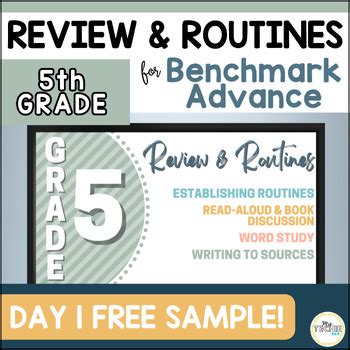 Free Benchmark Advance Routine Teaching Resources Tpt