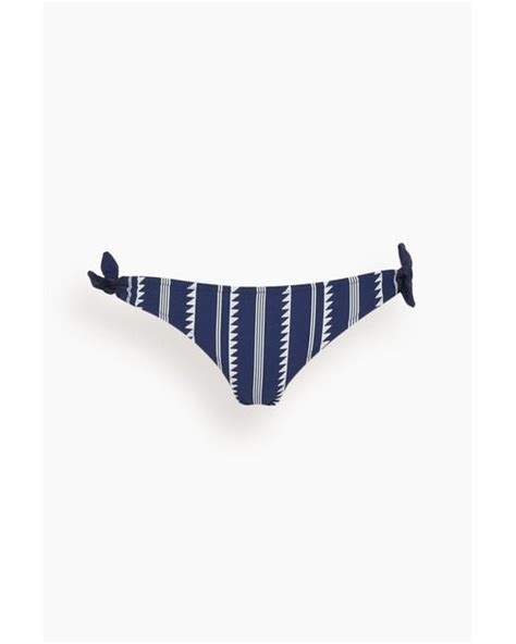 Lemlem Nunu Side Tie Bikini Bottom In Blue Lyst