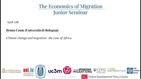 The Economics Of Migration Junior Seminar Session 60 25 04 2023 YouTube