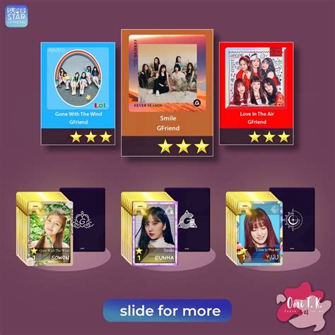 Jual MIN PEMBELIAN 3 PCS MIX UNOFF R CARDS SUPERSTAR GFRIEND