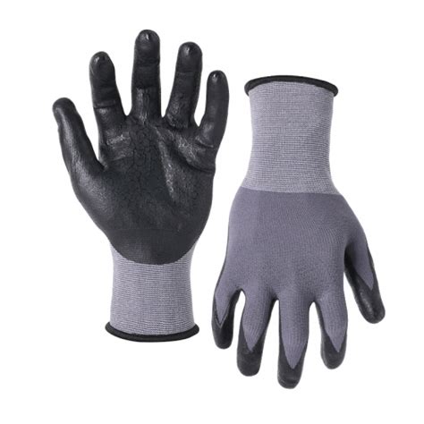 15G Nylon Spandex Shell Nitrile Micro Foam Palm Coated Gloves