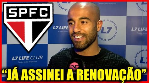 NOTÍCIA DE ÚLTIMA HORA LUCAS MOURA RENOVA O SÃO PAULO FC ATÉ