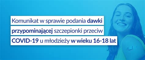 Podanie Dawki Przypominaj Cej Szczepionki Przeciw Covid Dla