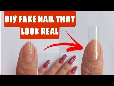 How To Make Fake Nails That Look Real With Plastic 2021 DIY Strong